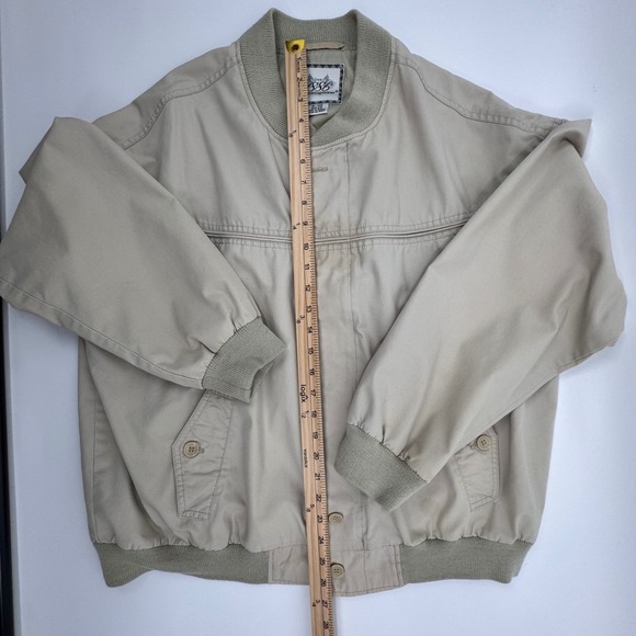 Vintage‎ Y2K Classic Harrington Munsingwear Mens Jacket Full Zip Button Up XL - Picture 5 of 15